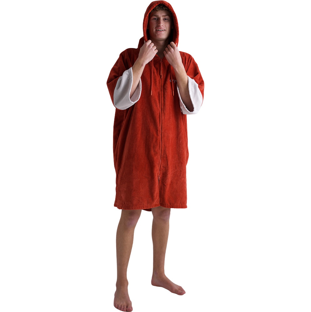 2026 Dryrobe Full-Zip Organic Towel Robe ORGANICFZTRBO - Burnt Orange